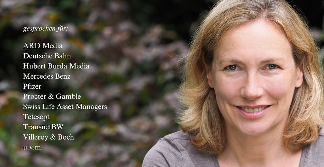 Sprecherin mit eigenem Studio